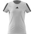 T-shirt Fitness adidas Fille from Jg Tr-Es 3Bandas Blanc/Noir