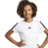T-shirt Fitness adidas Fille from Jg Tr-Es 3Bandas Blanc/Noir