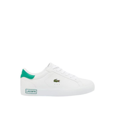 Chaussures Lacoste Enfant Powercourt 224 1 Suj Blanc/Vert