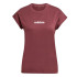 T-shirt adidas Femme Lin Sj Rubaur/Blanc
