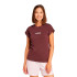 T-shirt adidas Femme Lin Sj Rubaur/Blanc