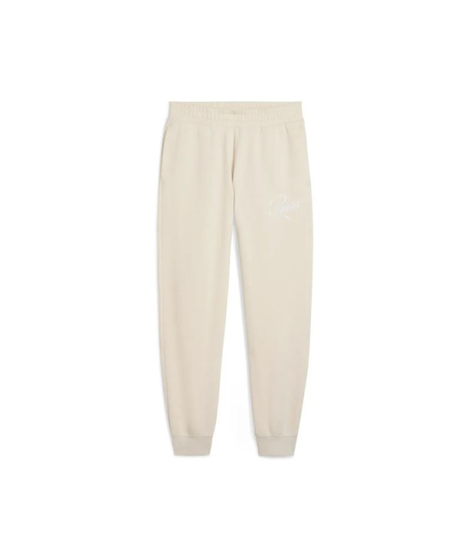 Pantalon Femme Puma Ess Script Comfort Alpine Snow