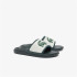 Tongs Lacoste Homme Serve Slide Dual 1254Cma Blanc cassé/Vert foncé