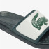 Tongs Lacoste Homme Serve Slide Dual 1254Cma Blanc cassé/Vert foncé
