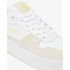 Chaussures Lacoste Femme T-Clip Plat 125 1 Sfa Blanc/Jaune foncé