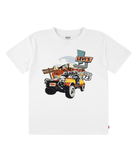 T-shirt Enfant Levi's Lvb Day Trip Bright White