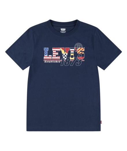 T-shirt Enfant Levi's Lvb Cast Off Dress Bleu