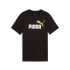 T-shirt Enfant Puma Essentials 2 Color No.1 Logo Black/Sunny Yellow