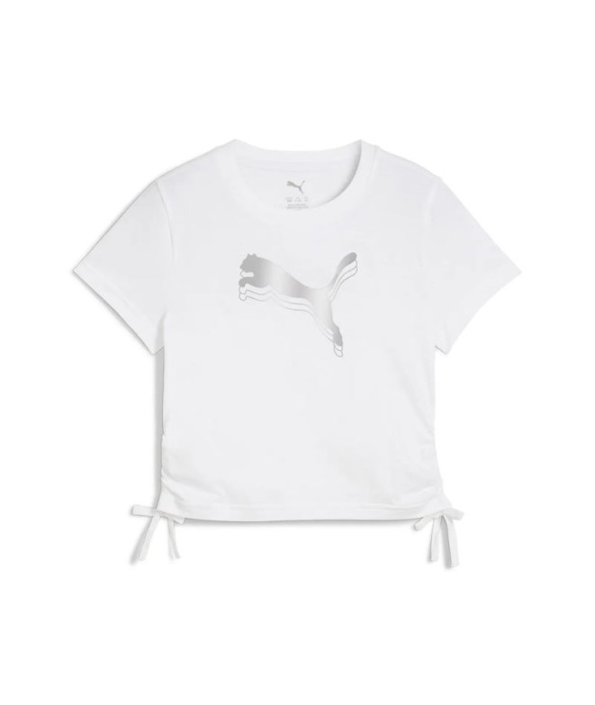T-shirt Fille Puma Essentials Metallic Knotted...