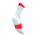 Chaussettes Running de Compressport Pro Racing V4.0 Run High Blanc/Rouge fluo