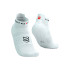 Chaussettes Running de Compressport Pro Racing v4.0 Run Low Blanc/Noir