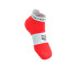 Chaussettes Running de Compressport Pro Racing V4.0 Run Low Fluo Red/White