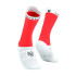 Chaussettes Running de Compressport Pro Racing V4.0 Bike Fluo Rouge/Blanc