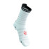 Chaussettes Running de Compressport Pro Racing V4.0 Ultralight Run High White/Flu
