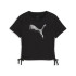 T-shirt Femme Puma Essentials Metallic Knotted Noir