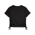 T-shirt Femme Puma Essentials Metallic Knotted Noir