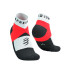 Chaussettes Running Trail Unisexe de Compressport Ultra Low Rouge/Blanc