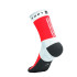 Chaussettes Running Trail Unisexe de Compressport Ultra V2.0 Blanc/Rouge