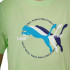 T-shirt Puma Graphics Multiple Cat Logo Tee Green