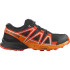 Chaussures Montagne Salomon de Speedcross J Noir/Tomate cerise/Turmeric Enfant