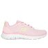 Chaussures Skechers Femme Flex Appeal 5,0 Rose/Jaune