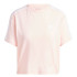 T-shirt adidas Haut Femme Essentials 3 Band Single Jersey Cropped Pink
