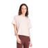 T-shirt adidas Haut Femme Essentials 3 Band Single Jersey Cropped Pink