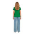 T-shirt Only Onlmoster Jolly Vert Femme