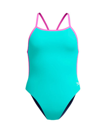 Maillot de bain Speedo Solid Vback Femme Arctic Glass