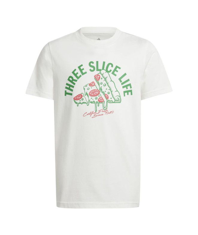 T-shirt adidas Pizza Enfant Blanc