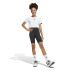 Ensemble de Fitness adidas Jg Tr-Es 3Bandas Fille Blanc/Noir