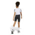 Ensemble de Fitness adidas Jg Tr-Es 3Bandas Fille Blanc/Noir