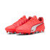 Bottes de football Puma King Ultimate Fg/Ag Rouge/Blanc