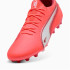 Bottes de football Puma King Ultimate Mg Rouge/Blanc