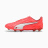 Bottes de football Puma King Pro Fg/Ag Rouge brillant/Blanc/Rouge