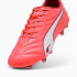 Bottes de football Puma King Pro Fg/Ag Rouge brillant/Blanc/Rouge