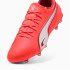 Bottes de football Puma King Match Fg/Ag Rouge/Blanc