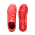 Bottes de football Puma King Match Fg/Ag Enfant Rouge/Blanc