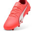 Bottes de football Puma King Match Fg/Ag Enfant Rouge/Blanc