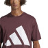 T-shirt adidas Big Logo Sj Homme Grenat/Blanc
