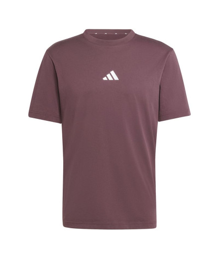 T-shirt adidas Small Logo Sj Homme Grenat/Blanc