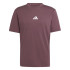 T-shirt adidas Small Logo Sj Homme Grenat/Blanc