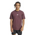 T-shirt adidas Small Logo Sj Homme Grenat/Blanc
