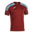 T-shirt Joma Championship VIII Homme Burdeos/Céleste