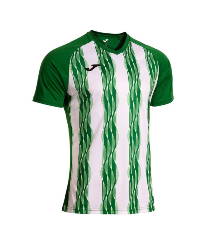 T-shirt Joma Inter V Vert Blanc Enfant