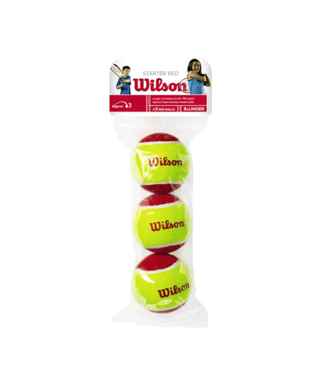 Balles de Tennis Wilson Starter Red Tball 3...