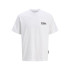 T-shirt Jack and Jones Jcodynamic Dust Ss Crew Neck Ln Homme Blanc Brillant