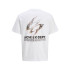 T-shirt Jack and Jones Jcodynamic Dust Ss Crew Neck Ln Homme Blanc Brillant