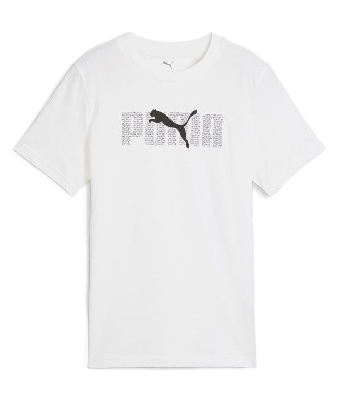 T-shirt Puma Essentials Logo Lab Tee B, Blanc...