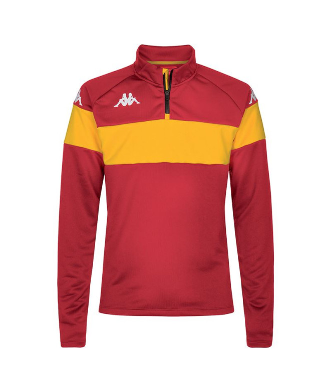Sweat Fitness Kappa Dovare Homme Rouge/Jaune...